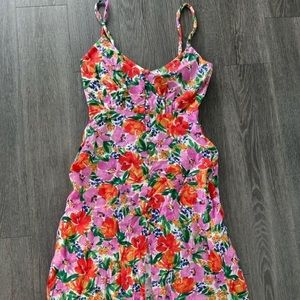 Zara Floral Midi dress size Small